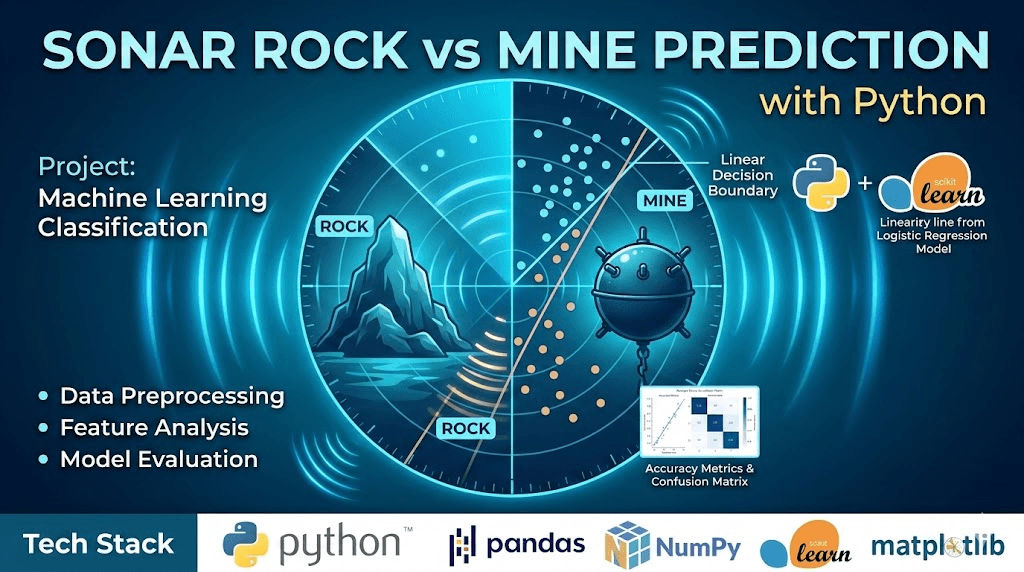 SONAR Rock vs Mine Prediction with Python